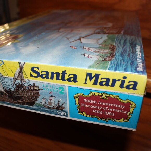 3/$88❤️sealed vintage 1991 Revell SANTA MARIA Ship Model Kit Made in USA #5627 - Picture 9 of 10